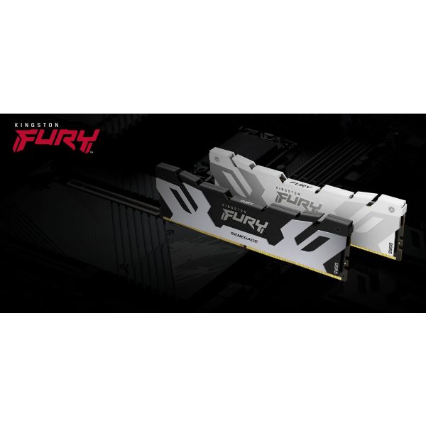 Kingston Technology FURY 48GB 8800MT/s DDR5 CL42 CUDIMM (set van 2) Renegade Silver (KF588CU42RSK2-48) Kingston Technology FURY 48GB 8800MT/s DDR5 CL42 CUDIMM (set van 2) Renegade Silver (KF588CU42RSK2-48)