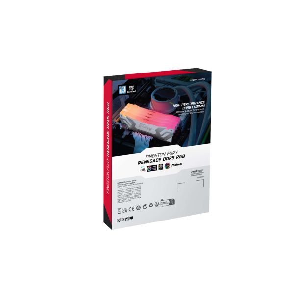 Kingston Technology FURY 48GB 8800MT/s DDR5 CL42 CUDIMM (set van 2) Renegade RGB White (KF588CU42RWAK2-48)