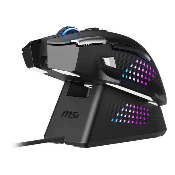 MSI S12-4301370-CLA muis Gamen Rechtshandig RF Wireless + Bluetooth + USB Type-A Optisch 26000 DPI (S12-4301370-CLA)