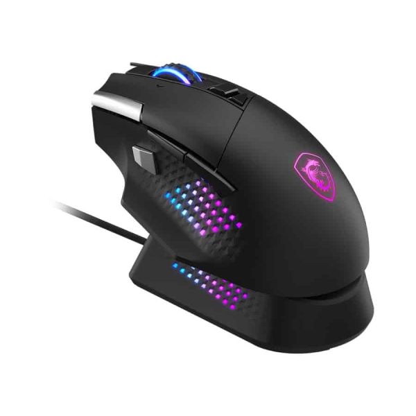 MSI S12-4301370-CLA muis Gamen Rechtshandig RF Wireless + Bluetooth + USB Type-A Optisch 26000 DPI (S12-4301370-CLA)