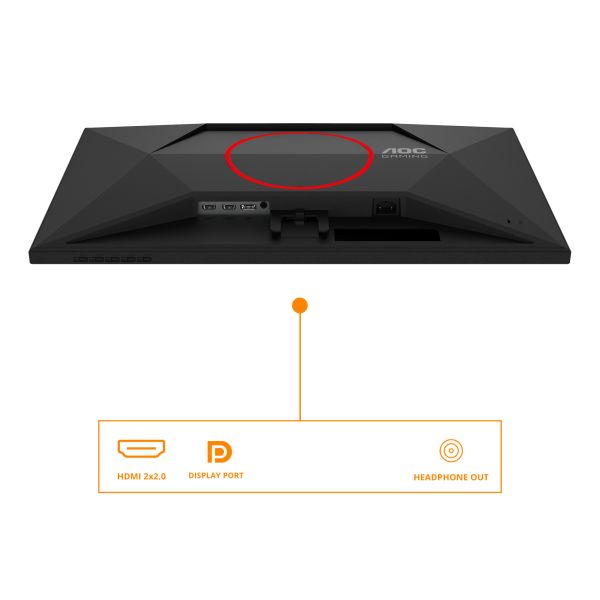 AOC G4 27G4HRE computer monitor 68,6 cm (27") 1920 x 1080 Pixels Full HD LED Zwart, Rood (27G4HRE) AOC G4 27G4HRE computer monitor 68,6 cm (27") 1920 x 1080 Pixels Full HD LED Zwart, Rood (27G4HRE)