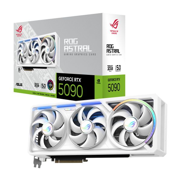 ASUS ROG Astral - -RTX5090-32G-WHITE NVIDIA GeForce RTX 5090 32 GB GDDR7 (90YV0LWB-M0NA00)