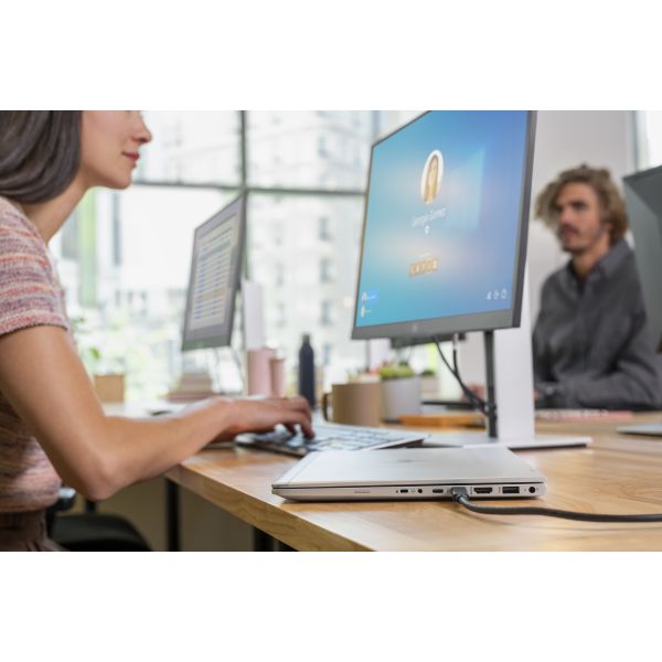 HP E24d G4 computer monitor 60,5 cm (23.8") 1920 x 1080 Pixels Full HD Grijs (6PA50AA#ABB)