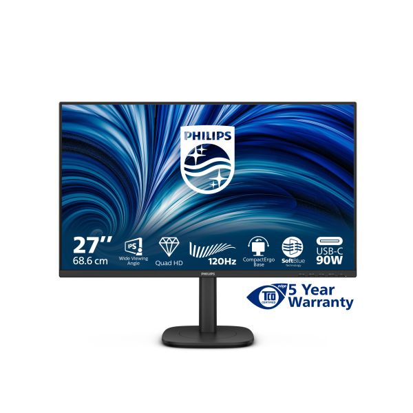Philips 3000 series 27B2U3601/00 computer monitor 68,6 cm (27") 2560 x 1440 Pixels Quad HD LCD Zwart (27B2U3601/00) Philips 3000 series 27B2U3601/00 computer monitor 68,6 cm (27") 2560 x 1440 Pixels Quad HD LCD Zwart (27B2U3601/00)