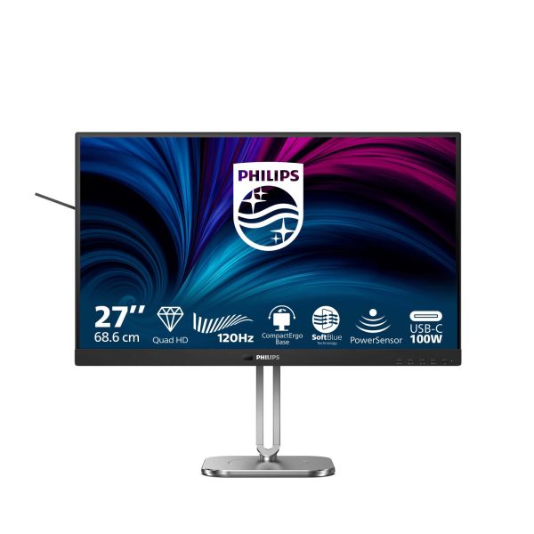 Philips 27B2U4601/00 computer monitor 68,6 cm (27") 2560 x 1440 Pixels Quad HD LCD Grijs (27B2U4601/00)