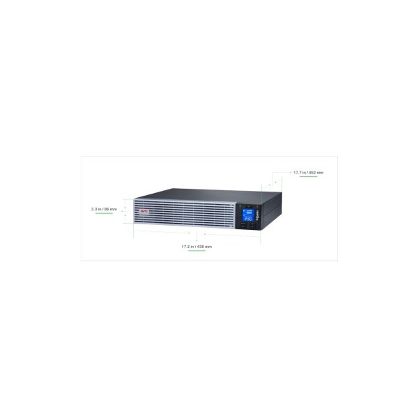 APC Easy On-Line UPS Dubbele conversie (online) 1 kVA 900 W 6 AC-uitgang(en) (SRVL1KRIRK)
