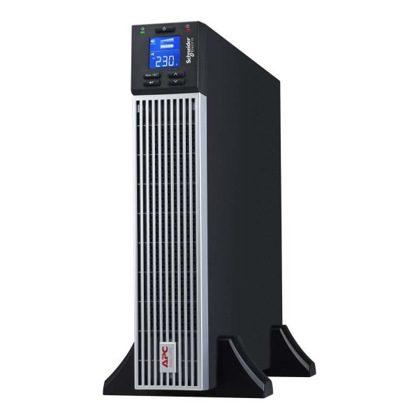 APC Easy UPS On-Line, 1000 VA, lithium-ion, rack/toren 2U, 230 V, 6 IEC C13-aansluitingen, sleuf voor communicatiekaart, inclusief railset (SRVL1KRIRK)