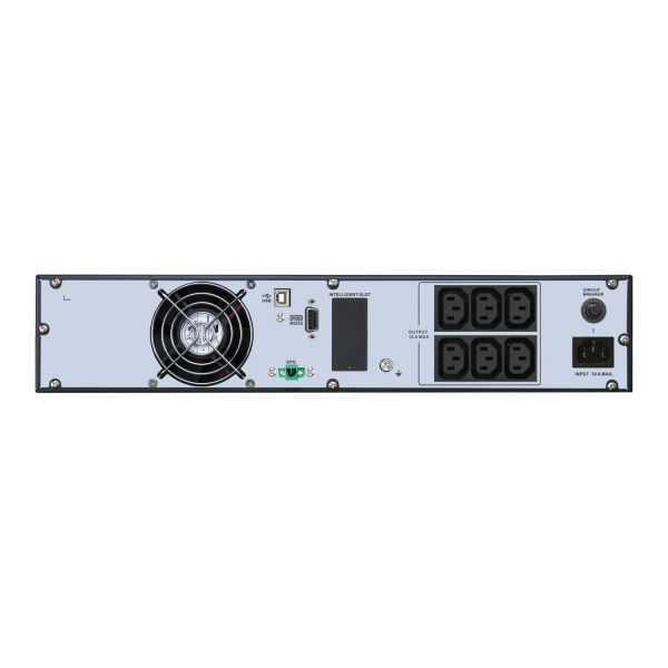 APC Easy UPS On-Line, 1000 VA, lithium-ion, rack/toren 2U, 230 V, 6 IEC C13-aansluitingen, sleuf voor communicatiekaart, inclusief railset (SRVL1KRIRK)