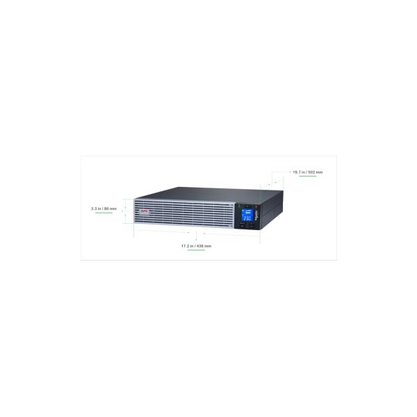 APC Easy On-Line UPS Dubbele conversie (online) 2 kVA 1800 W 6 AC-uitgang(en) (SRVL2KRIRK)