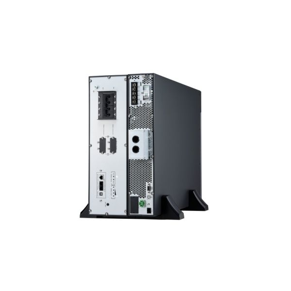 APC Easy UPS On-Line, 6kVA/6kW, Lithium-ion, Rack/Tower 5U, 230V, 1 harde draad (1P+N+E) uitgang, Intelligente kaartsleuf, verlengde runtime, met railkit (SRVL6KRILRK)