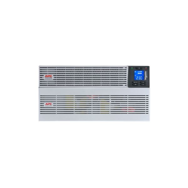APC Easy UPS On-Line, 6kVA/6kW, Lithium-ion, Rack/Tower 5U, 230V, 1 harde draad (1P+N+E) uitgang, Intelligente kaartsleuf, verlengde runtime, met railkit (SRVL6KRILRK)