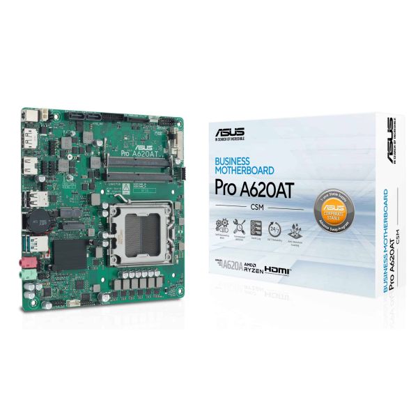 ASUS Pro A620AT-CSM AMD A620A Socket AM5 Thin Mini ITX (90MB1L5M-M0EAYC)