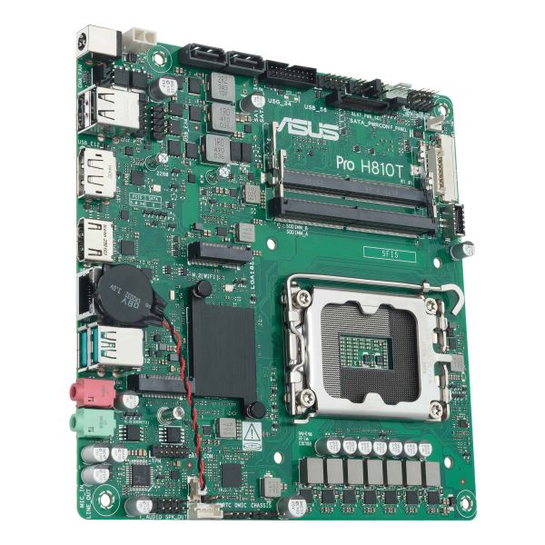 ASUS Pro H810T-CSM Intel H810 LGA 1851 (Socket V1) Thin Mini ITX (90MB1LGM-M0EAYC)