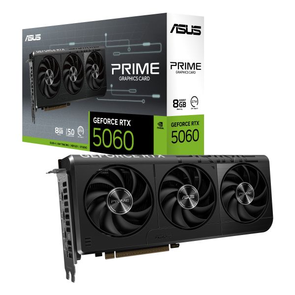 ASUS Prime -RTX5060-8G NVIDIA GeForce RTX 5060 8 GB GDDR7 (90YV0N11-M0NA00)