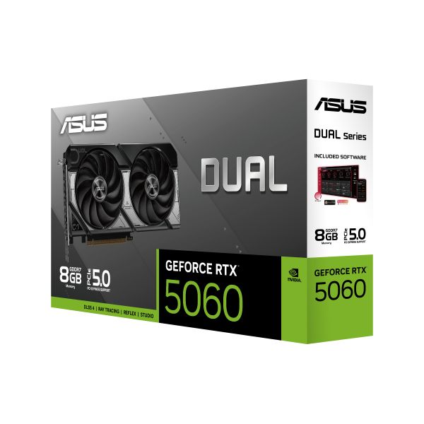 ASUS Dual -RTX5060-8G NVIDIA GeForce RTX 5060 8 GB GDDR7 (90YV0N13-M0NA00)