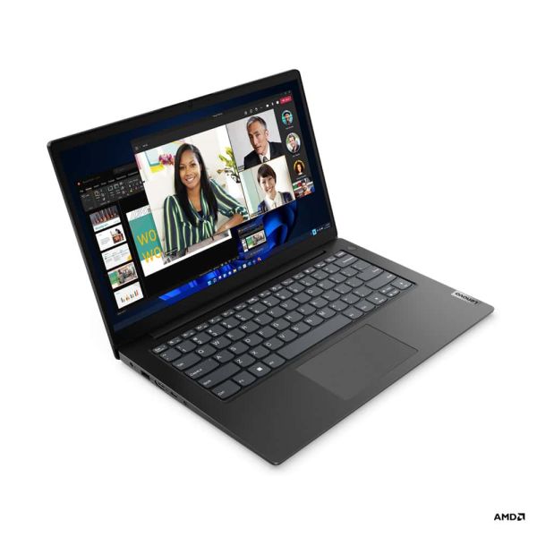 Lenovo V V14 7520U Notebook 35,6 cm (14") Full HD AMD Ryzen™ 5 8 GB LPDDR5-SDRAM 256 GB SSD Wi-Fi 5 (802.11ac) Windows 11 Pro Zwart (82YT00M3MH)