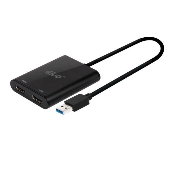 CLUB3D USB A to HDMI™ 2.0 Dual Monitor 4K 60Hz (CSV-1474)