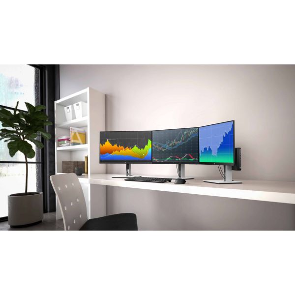 HP E24d G4 computer monitor 60,5 cm (23.8") 1920 x 1080 Pixels Full HD LED Zwart, Zilver (6PA50AT#ABB)