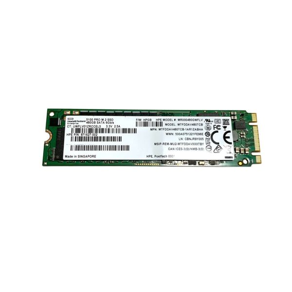 HP SSD 480GB SFF SATA RI SC DS (VK000480GWSXF-RFB)