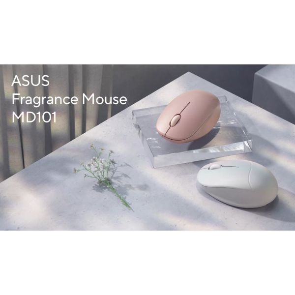 ASUS Fragrance Mouse MD101 muis Thuis Ambidextrous RF-draadloos + Bluetooth Optisch 2400 DPI (90XB08U0-BMU010)