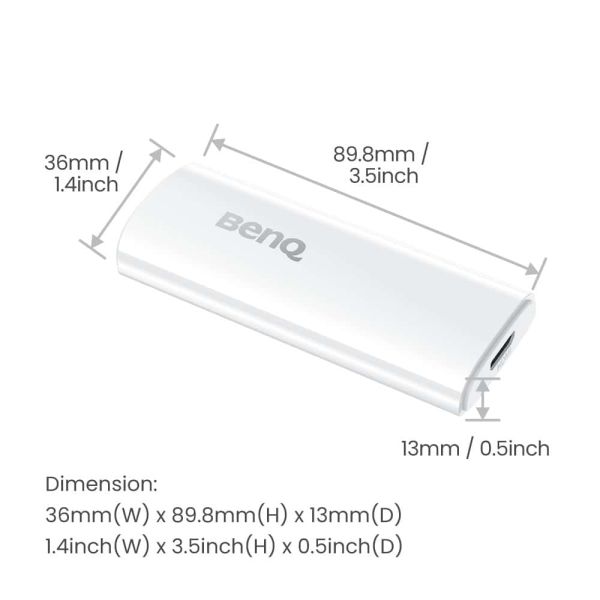 BenQ QS02 HDMI 4K Ultra HD Android Wit (5A.JH328.002)