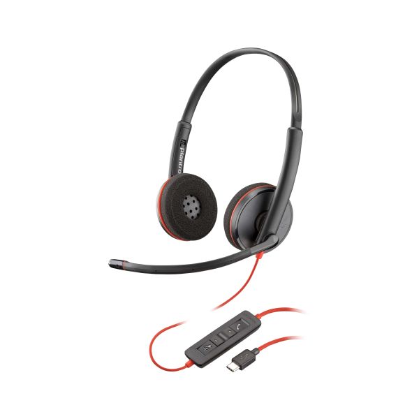 POLY Blackwire C3220 Stereo USB-C Headset + draagetui (80S07AA) POLY Blackwire C3220 Stereo USB-C Headset + draagetui (80S07AA)