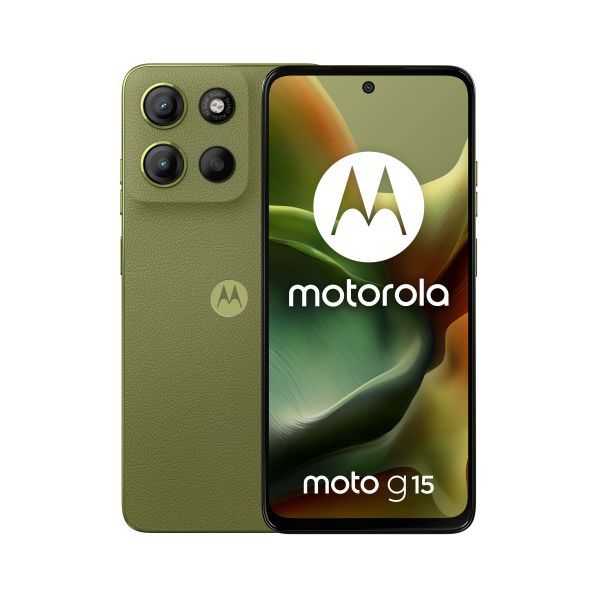 Motorola moto g15 17,1 cm (6.72") Dual SIM Android 15 4G USB Type-C 8 GB 256 GB 5200 mAh Groen (PB6E0016PL)