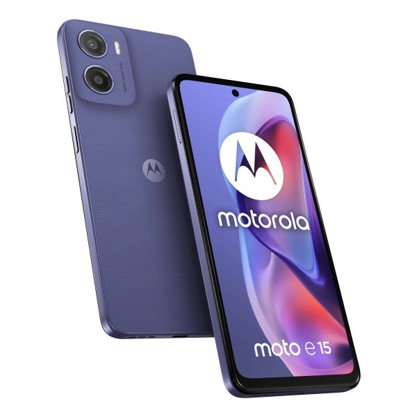 Motorola moto e15 16,9 cm (6.67") Dual SIM Android 14 Go edition 4G USB Type-C 2 GB 64 GB 5200 mAh Lavendel (PB6S0003PL) Motorola moto e15 16,9 cm (6.67") Dual SIM Android 14 Go edition 4G USB Type-C 2 GB 64 GB 5200 mAh Lavendel (PB6S0003PL)