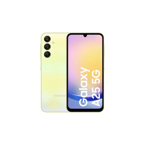 Samsung Galaxy A25 5G SM-A256B 16,5 cm (6.5") Dual SIM Android 14 USB Type-C 128 GB 5000 mAh Geel (SM-A256BZYDEUB) Samsung Galaxy A25 5G SM-A256B 16,5 cm (6.5") Dual SIM Android 14 USB Type-C 128 GB 5000 mAh Geel (SM-A256BZYDEUB)