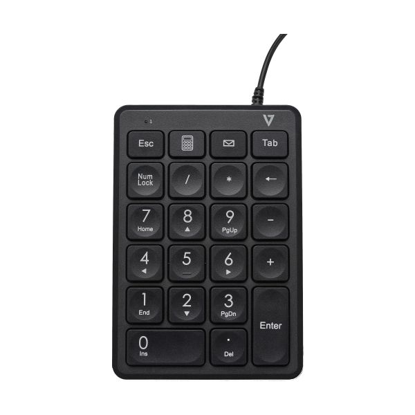 V7 KP350 numeriek toetsenbord Laptop/pc USB Zwart (KP350)