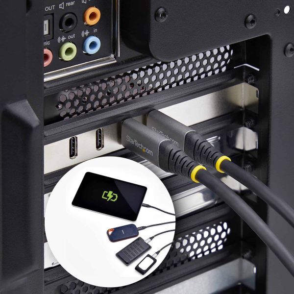 StarTech.com 4-Port USB-C PCIe Kaart, USB 3.2 10Gbps, USB Type-C PCI Express Uitbreidingskaart, 4x Onafhankelijke USB Controllers, Windows/Linux/macOS, TAA-Compliant (P10Q4C-USB-CARD)