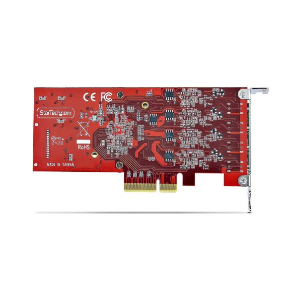 StarTech.com 4-Port USB-C PCIe Kaart, USB 3.2 10Gbps, USB Type-C PCI Express Uitbreidingskaart, 4x Onafhankelijke USB Controllers, Windows/Linux/macOS, TAA-Compliant (P10Q4C-USB-CARD-LP) StarTech.com 4-Port USB-C PCIe Kaart, USB 3.2 10Gbps, USB Type-C PCI Express Uitbreidingskaart, 4x Onafhankelijke USB Controllers, Windows/Linux/macOS, TAA-Compliant (P10Q4C-USB-CARD-LP)