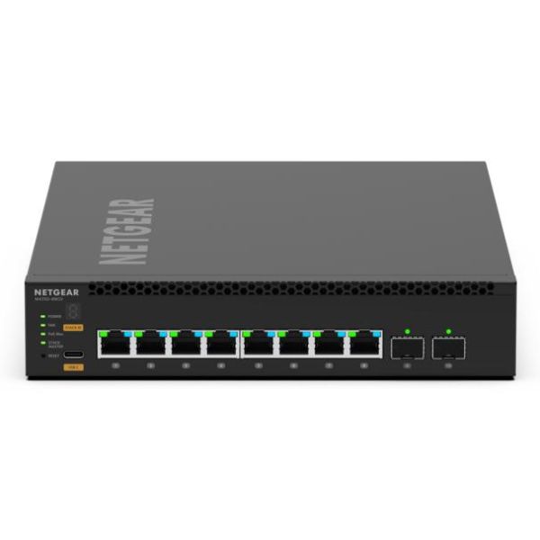 NETGEAR MSM4310 Managed L3 2.5G Ethernet (100/1000/2500) Power over Ethernet (PoE) 1U Zwart (MSM4310-100NES) NETGEAR MSM4310 Managed L3 2.5G Ethernet (100/1000/2500) Power over Ethernet (PoE) 1U Zwart (MSM4310-100NES)