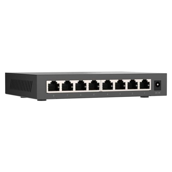QNAP QSW-1108-8T-R2 netwerk-switch Unmanaged 2.5G Ethernet (100/1000/2500) Desktop Zwart (QSW-1108-8T-R2)