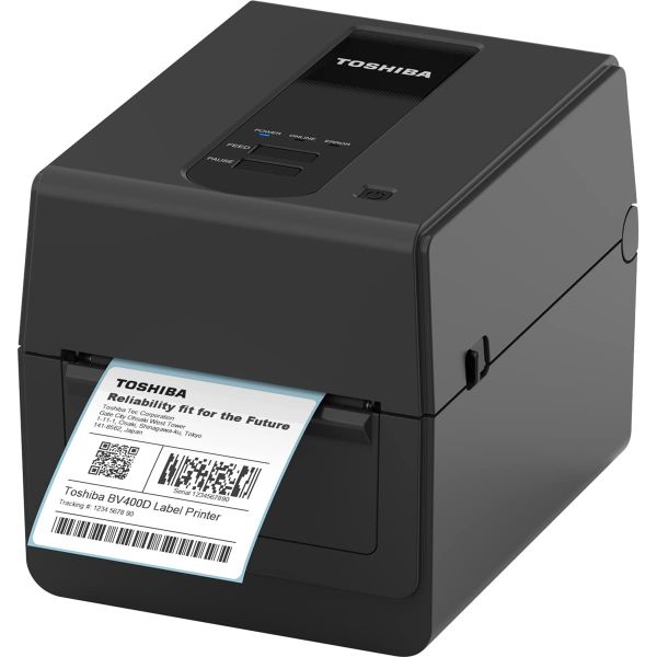 Toshiba TEC BV420D - Etikettendrucker - Thermodirekt - Rolle (11,8 cm) - 300 dpi - bis zu 127 mm/Sek. - USB 2.0, LAN - Schwarz (18221168952)