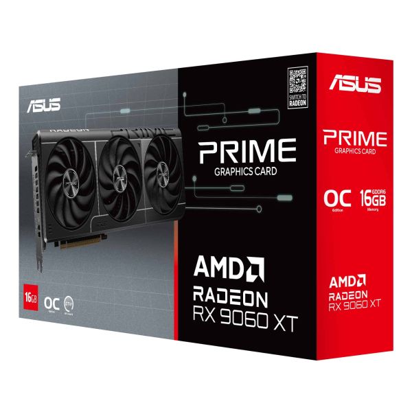 ASUS Prime Radeon RX 9060 XT O16G AMD 16 GB GDDR6 (90YV0LF1-M0NA00)