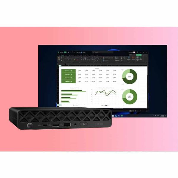 HP ProDesk 4 Mini G1i U5225T 16GB/512GB Intel Core Ultra 5 225T DDR5-SDRAM SSD Windows 11 Pro Mini PC AI PC Zwart (BY7A1ET#ABH)