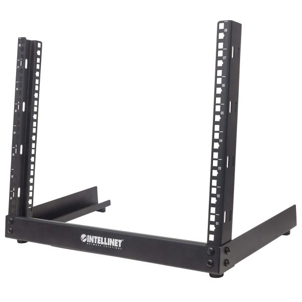 Intellinet 19" open frame rack desktop, 12U, zwart, bouwpakket, max. 10 kg (714747)