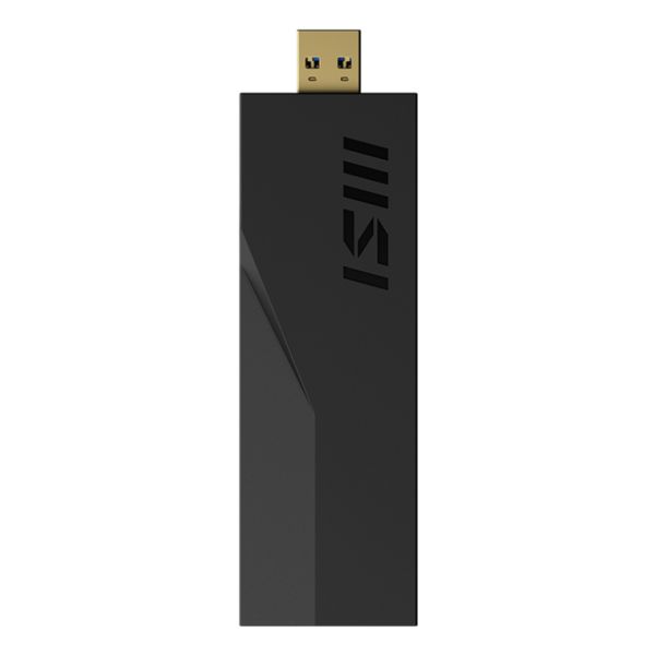 MSI BE6500 WiFi7 USB Stick - Dongle interfacekaart/-adapter USB 3.2 Gen 1 (3.1 Gen 1) (GUBE65)