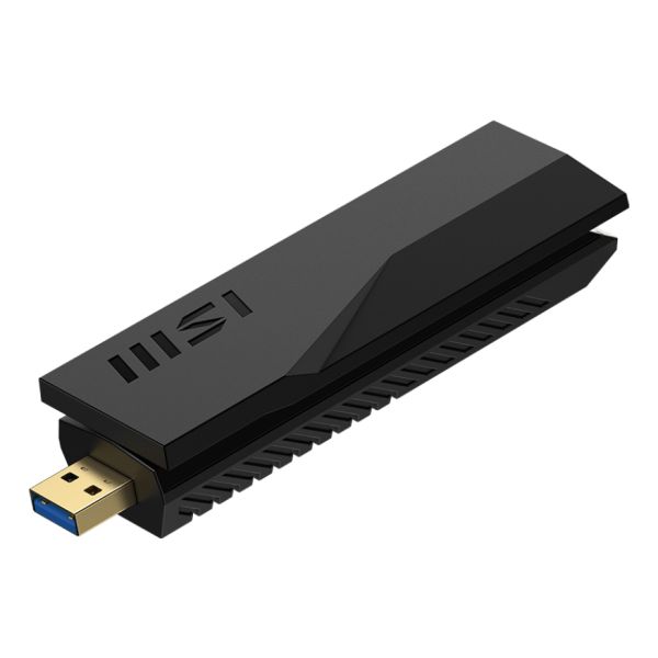 MSI BE6500 WiFi7 USB Stick - Dongle interfacekaart/-adapter USB 3.2 Gen 1 (3.1 Gen 1) (GUBE65)
