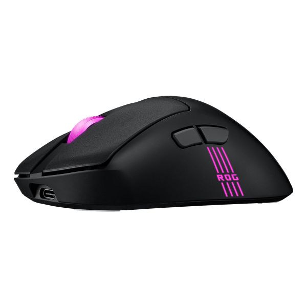 ASUS ROG Keris II Origin BLK muis Gamen Rechtshandig RF Wireless + Bluetooth + USB Type-A Optisch 42000 DPI (90MP04A0-BMUA00)