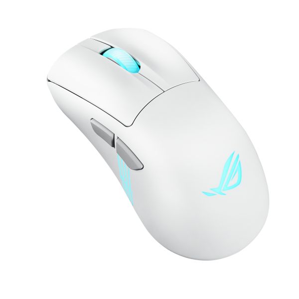 ASUS ROG Keris II Origin WHT muis Gamen Rechtshandig RF Wireless + Bluetooth + USB Type-A Optisch 42000 DPI (90MP04A0-BMUA10) ASUS ROG Keris II Origin WHT muis Gamen Rechtshandig RF Wireless + Bluetooth + USB Type-A Optisch 42000 DPI (90MP04A0-BMUA10)