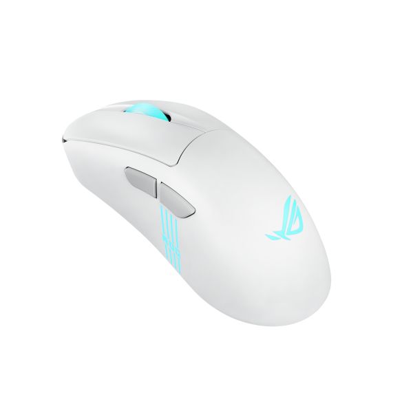 ASUS ROG Keris II Origin WHT muis Gamen Rechtshandig RF Wireless + Bluetooth + USB Type-A Optisch 42000 DPI (90MP04A0-BMUA10)