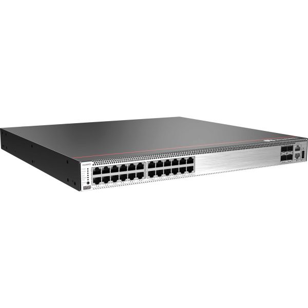 Huawei S5731-S24P4X Managed L3 Gigabit Ethernet (10/100/1000) Power over Ethernet (PoE) 1U Zwart, Zilver (02353AHX-003)