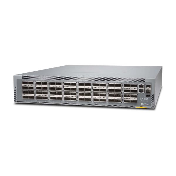 Juniper 64 QSFP28 and 2 SFP+, Back to Front (QFX5210-64C-AFI)