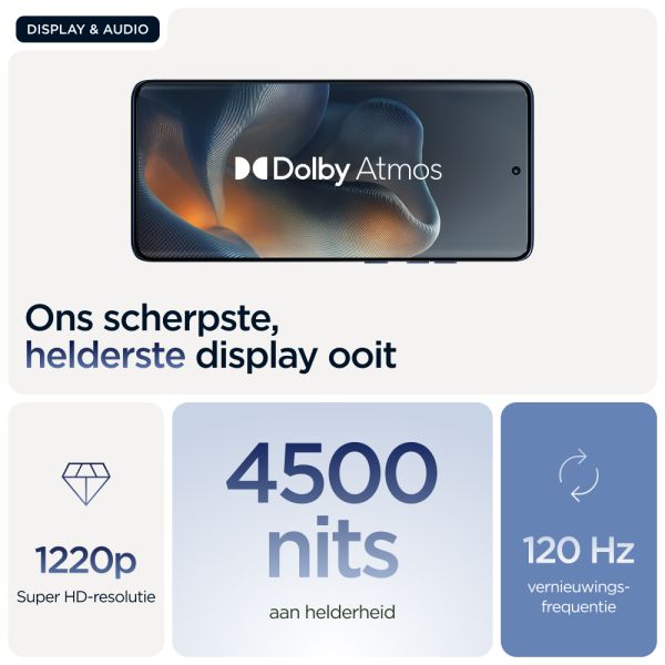 Motorola edge 60 16,9 cm (6.67") Dual SIM Android 15 5G USB Type-C 8 GB 256 GB 5200 mAh Blauw