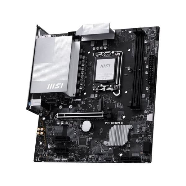MSI PRO H810M-B moederbord Intel H810 LGA 1851 (Socket V1) micro ATX (7E64-001R)