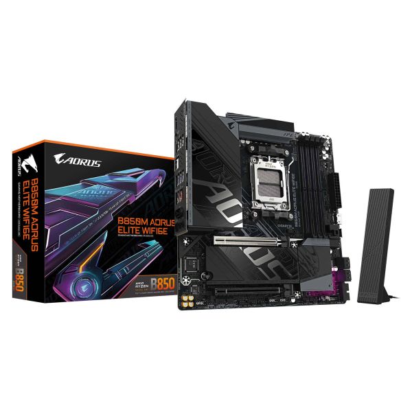 GIGABYTE B850M AORUS ELITE WIFI6E AMD B850 Socket AM5 micro ATX (B850M A ELT WF6E) GIGABYTE B850M AORUS ELITE WIFI6E AMD B850 Socket AM5 micro ATX (B850M A ELT WF6E)