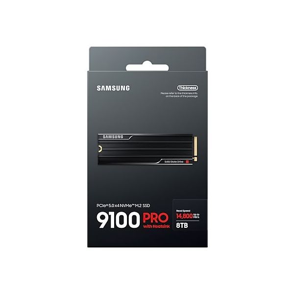 Samsung 9100 PRO 8 TB M.2 PCI Express 5.0 NVMe V-NAND TLC (MZ-VAP8T0CW) 16/16 Samsung 9100 PRO 8 TB M.2 PCI Express 5.0 NVMe V-NAND TLC (MZ-VAP8T0CW)