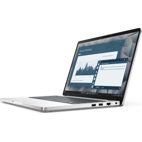 DELL Pro 14 PC14255 Copilot+ PC AMD Ryzen AI 7 PRO 350 Laptop 35,6 cm (14") Full HD+ 16 GB DDR5-SDRAM 1 TB SSD Wi-Fi 6E (802.11ax) Windows 11 Pro Duits Platina (CYYGK)